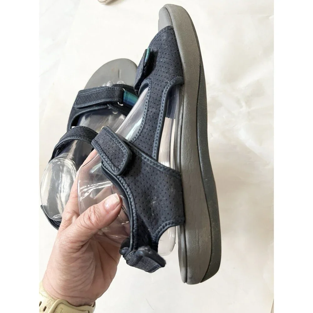 Clark’s Cloudsteppers Brizo Sammie Athletic Navy Sandals Size 9 W Wide E Clarks